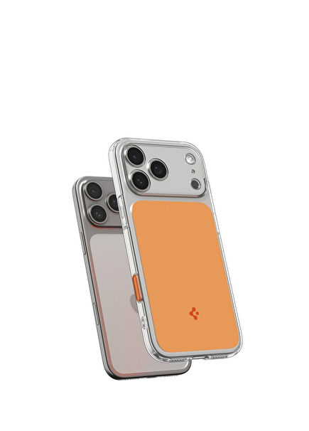 iPhone 17 Pro MagSafe Uyumlu MagFit Ultra Hybrid Glossy Orange Telefon Kılıfı