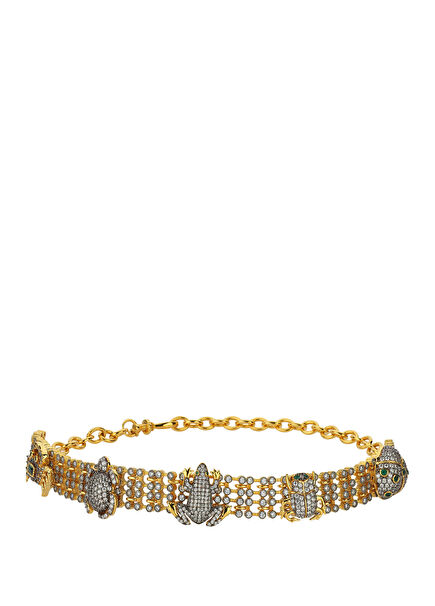 Icons Capote Kadın Altın Kaplama Choker Kolye