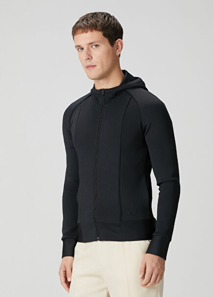 Black Hooded Sweatshirt