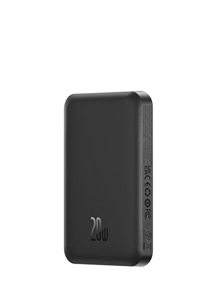Magnetic Mini Wireless Siyah 20W 5000mAh Powerbank