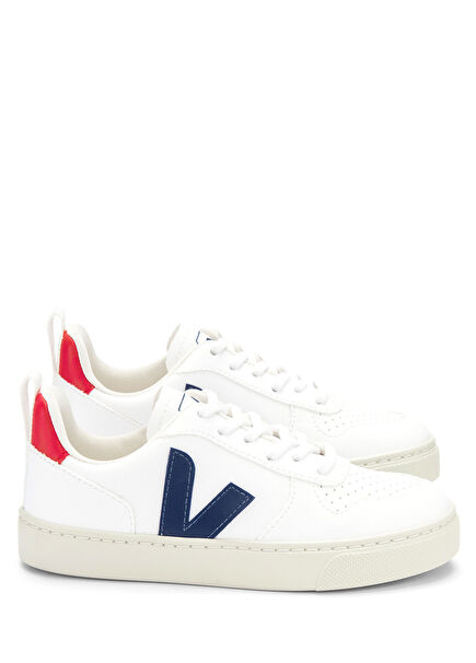 Small V-10 Laces White Unisex Kids Sneaker