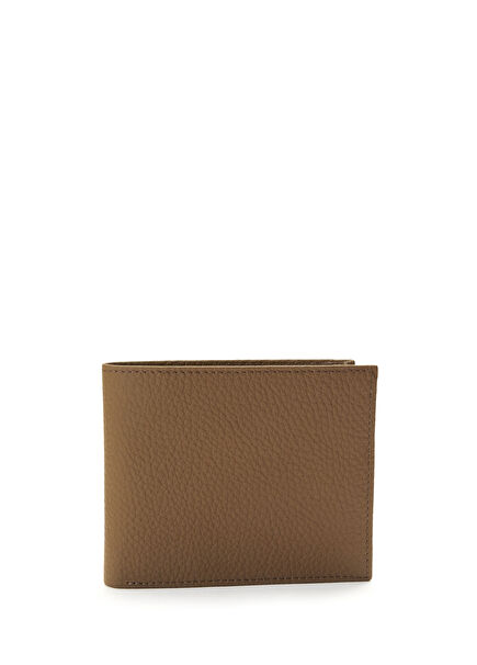 Khaki Men's Leather Wallet