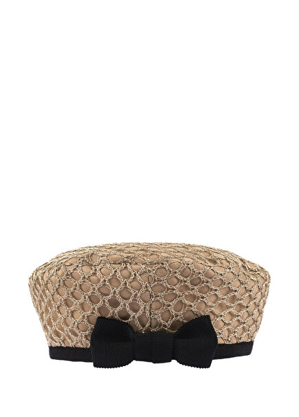 Sheila Gold Mesh Women's Beaniette Hat