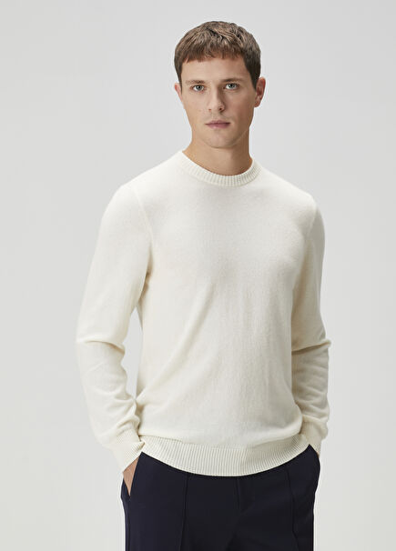 Ecru Cashmere Sweater