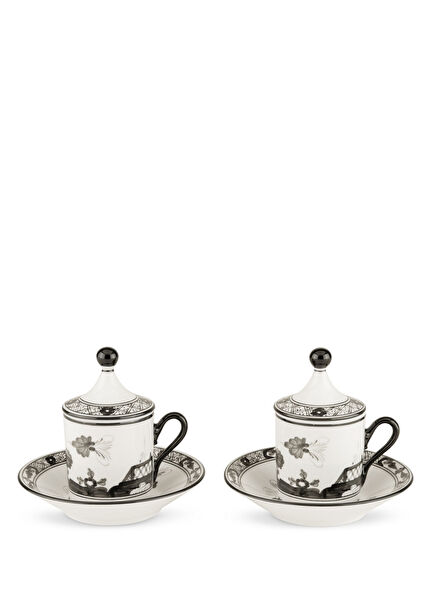Oriente Italiano Albus Porcelain Set of 2 Coffee Cups