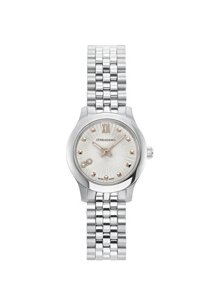 SFSA00124 Metallic Grey Steel Women's Wristwatch