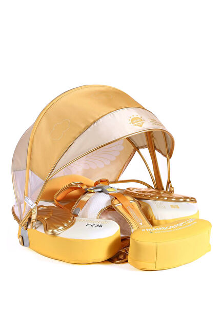 Gold Angel Safety Canopy and Foot Support Baby Swim Ring