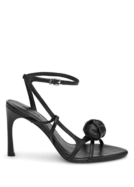 Black Women's Leather Sandals
