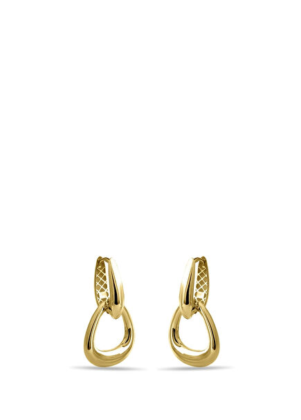 Dangle Double Bomb 14K Gold Women's Earrings
