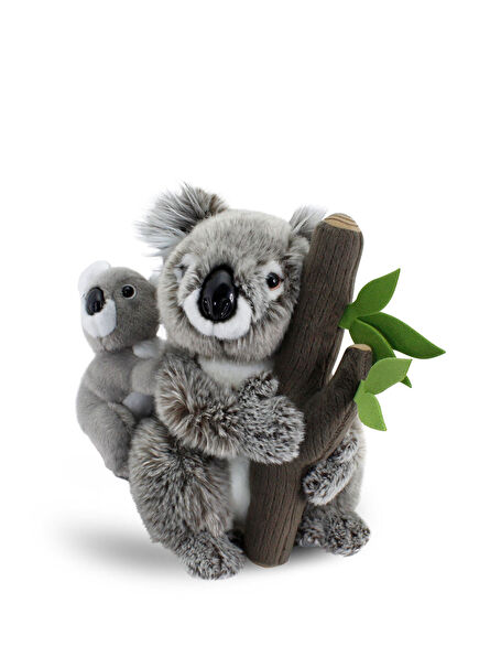 Ağaçta Yavrulu Koala Peluş Oyuncak 26 cm