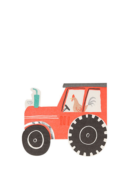 Tractor 16-Piece Paper Party Napkin