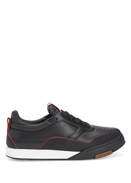 Puffy Yard Siyah Erkek Deri Sneaker