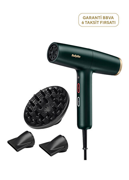Air Power Pro Digital 1700W Ion Effect High Speed Hair Dryer with 4 Heat Settings D6555DE