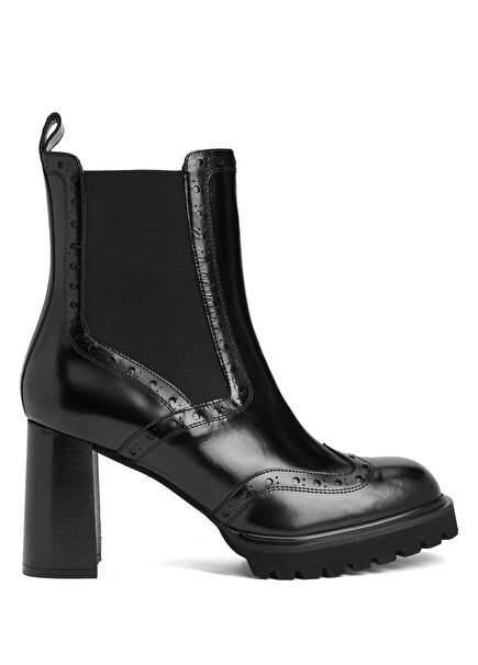 Siyah Kadın Deri Bot