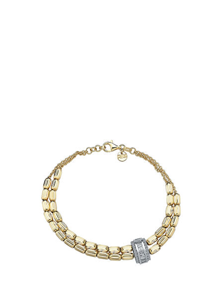 Kibele Dia Bangle 14 Ayar Altın Kadın Pırlanta Bileklik