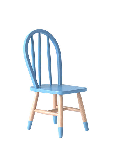 Blue Wooden Kids Chair