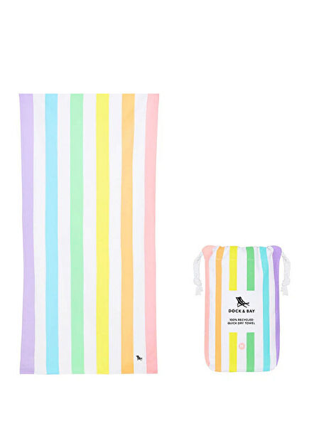 Summer Unicorn Waves Orta Boy Çocuk Plaj Havlusu