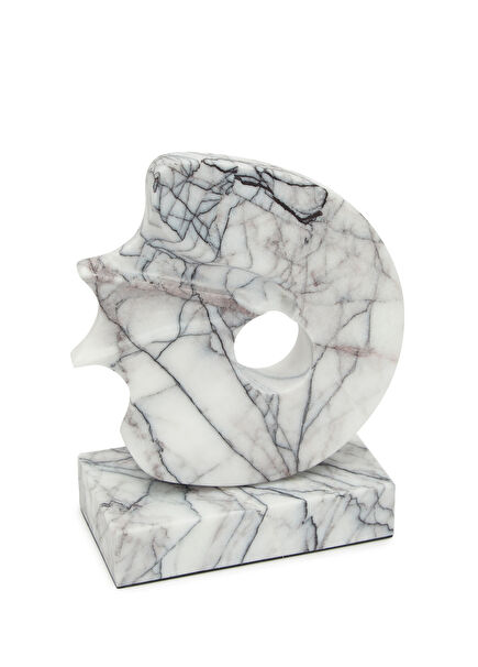 Sea White Grey Marble Object