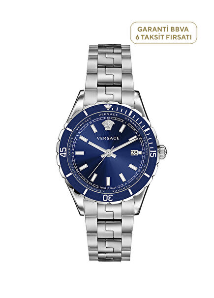 Metallic Gray Men's Wristwatch