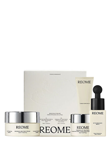 Skin Evolution Canlandırıcı Yüz Temizleyici + Konsantre Serum + Sıkılaştırıcı Göz Çevresi Jel Krem + Nemlendirici Krem Cilt Bakım Seti