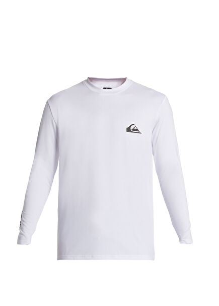 Everyday Surf Ls Lycra White Long Sleeve Men's Swimmer T-Shirt