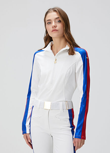 Flag Beyaz Sweatshirt