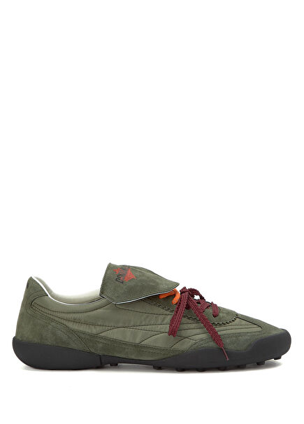 Soccer Haki Erkek Deri Sneaker