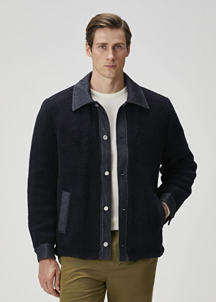 Will Koyu Lacivert Yün Mont