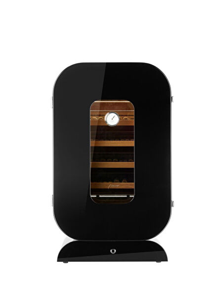 Italy Handmade Cabinet Opera Collection Lacquered Black Puro Dolabı 