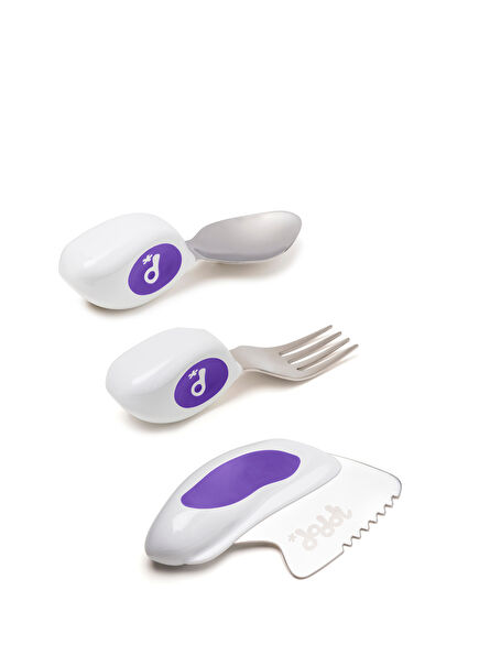 Ergonomik indigo 3'lü Çatal Kaşık Bıçak Seti