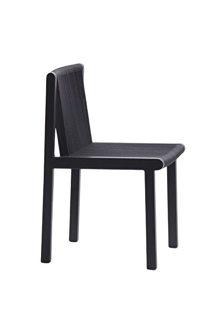 Petal Siyah Ahşap Yemek Odası Sandalyesi