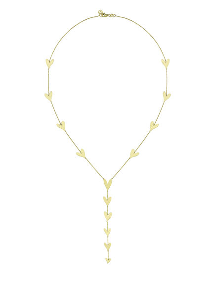 Heart Dangle Women's Gold Necklace