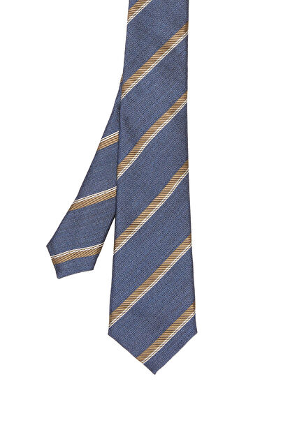 Blue Big Striped Tie