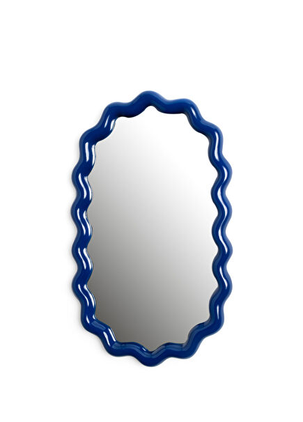 Mavi Zikzak Desenli Ayna 40 x 24 cm