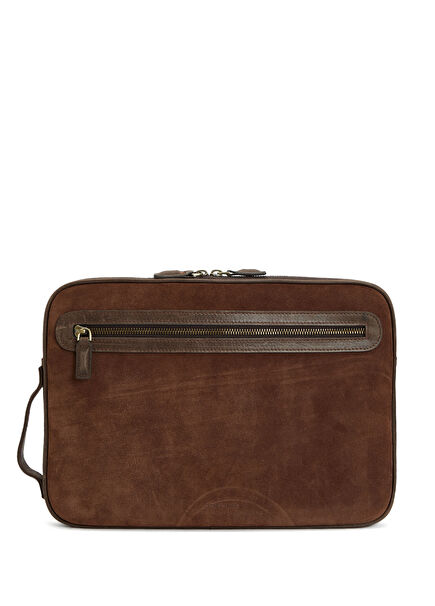Bitter Coffee Men's Suede Briefcase