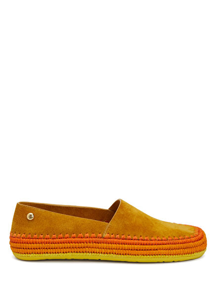 X Paula's Ibiza Orange Women's Leather Espadrille