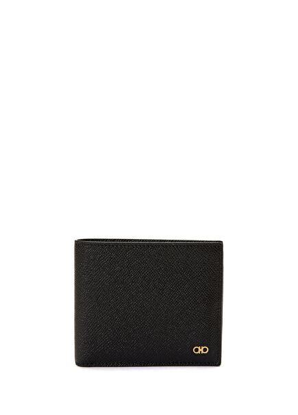 Gancini Mini Black Men's Leather Wallet