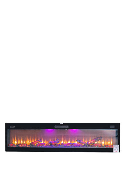 Korcam 200 S Black Heated Electric Fireplace