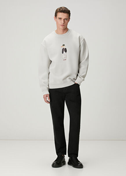 Tapered Fit Black Jeans