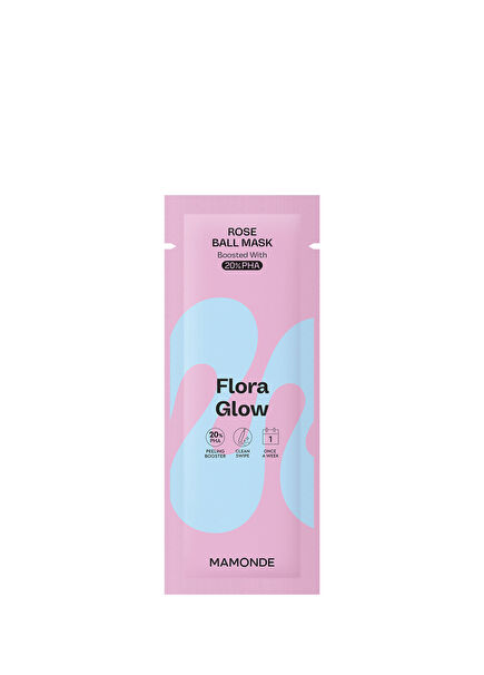 Flora Glow Rose Ball Mask Tissue Renewing and Radiant Ball Face Mask 3.5 ml