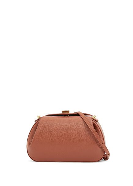 Oyster Mini Turuncu Kadın Deri El Portföyü