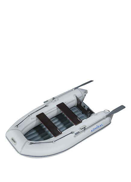 Foldable Bottom Gray Inflatable Boat 250 cm
