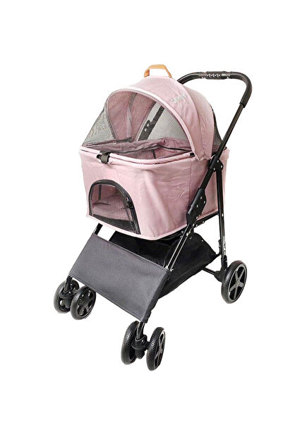 Albon Pink Cat and Dog Transport Trolley