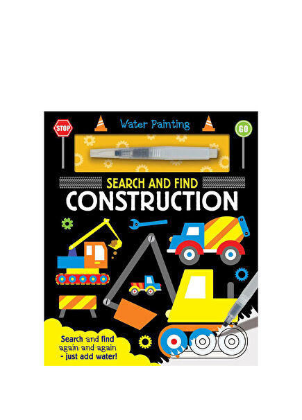 Water Painting Search and Find Construction Çocuk Yabancı Dil Aktivite Kitabı