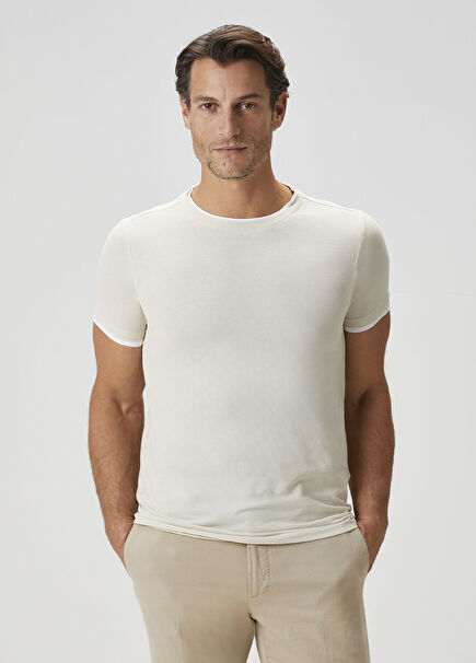 Bej Basic T-shirt