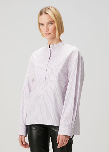 Lilac Striped Shirt