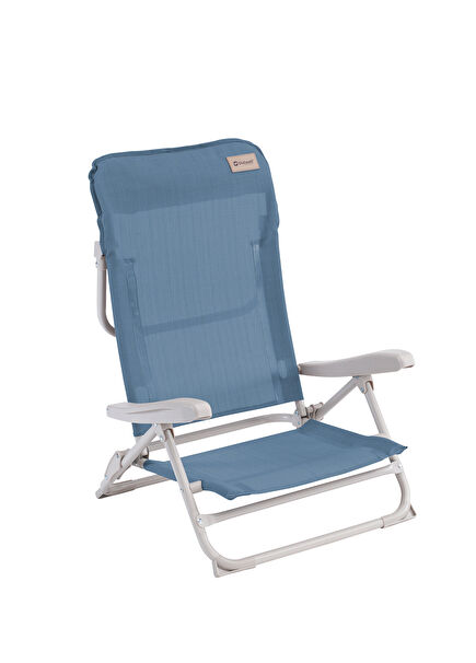 Seaford 4 Pozisyonlu ve Konforlu Katlanır Mavi Plaj Sandalyesi