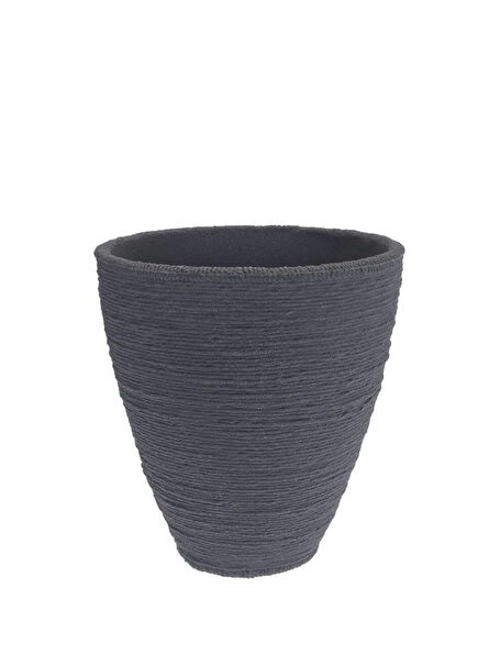 Namook Antrasit Plastik Oluklu Saksı 40 x 40 cm