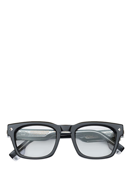 Clarity 22 Ayar Beyaz Altın Siyah Asetat Unisex Güneş Gözlüğü