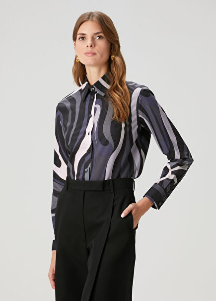 Black Patterned Shirt